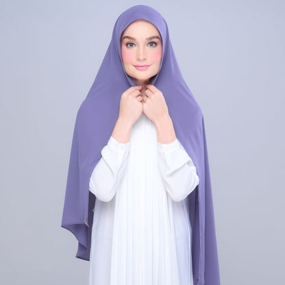 [As-Is] Instant Tag n' Go Shawl l Chiffon Silk in Indigo