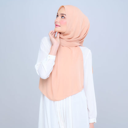 [As-Is] Instant Tag n' Go Shawl l Chiffon Silk in Cantaloupe
