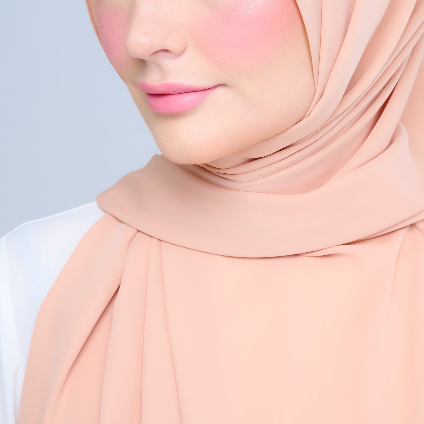 [As-Is] Instant Tag n' Go Shawl l Chiffon Silk in Cantaloupe
