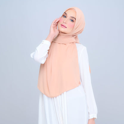 [As-Is] Instant Tag n' Go Shawl l Chiffon Silk in Cantaloupe