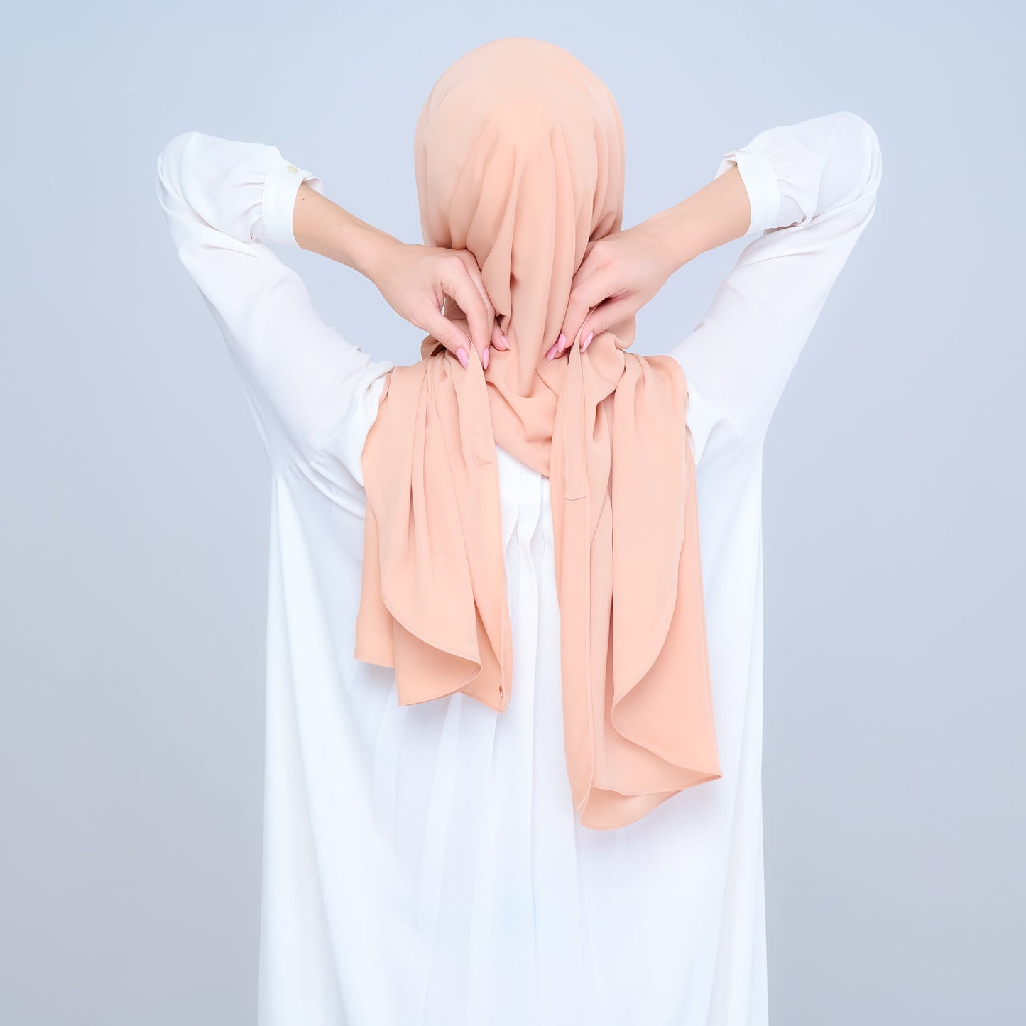 [As-Is] Instant Tag n' Go Shawl l Chiffon Silk in Cantaloupe