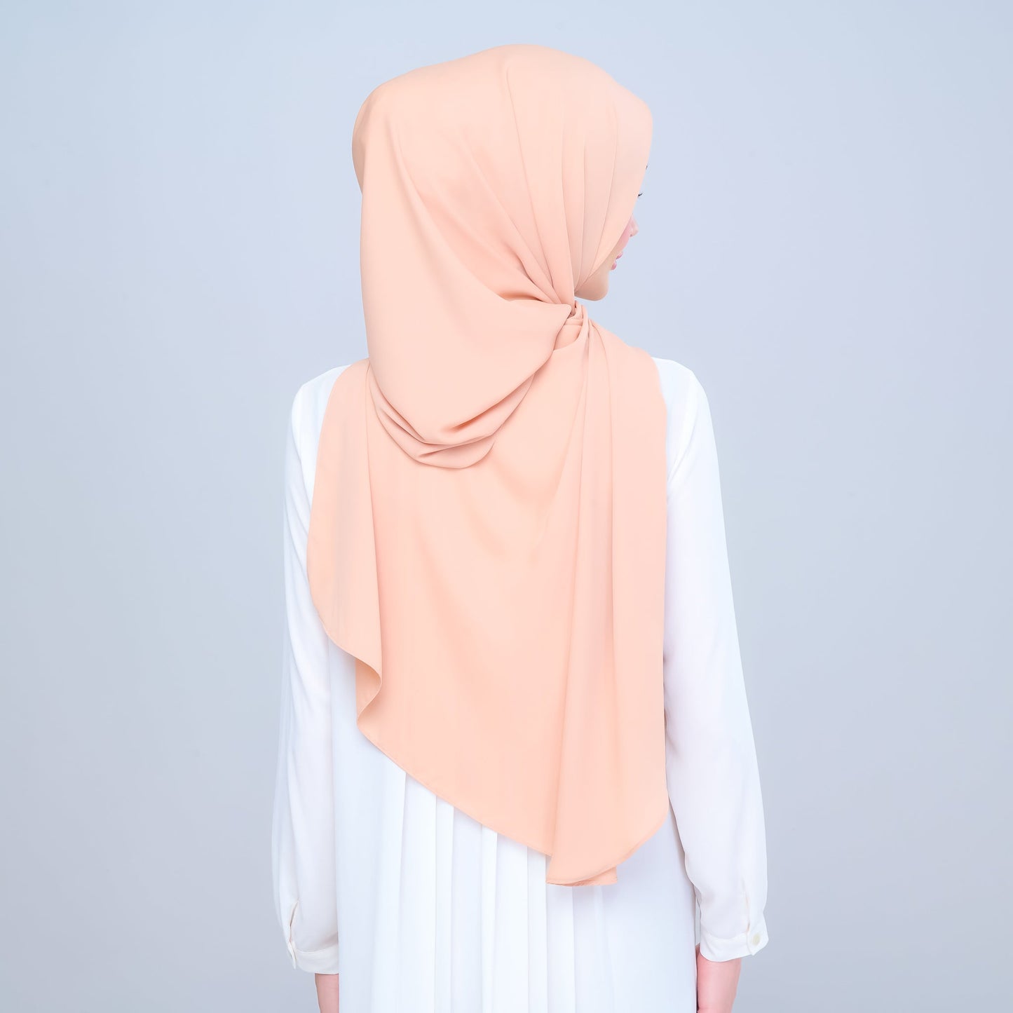 [As-Is] Instant Tag n' Go Shawl l Chiffon Silk in Cantaloupe