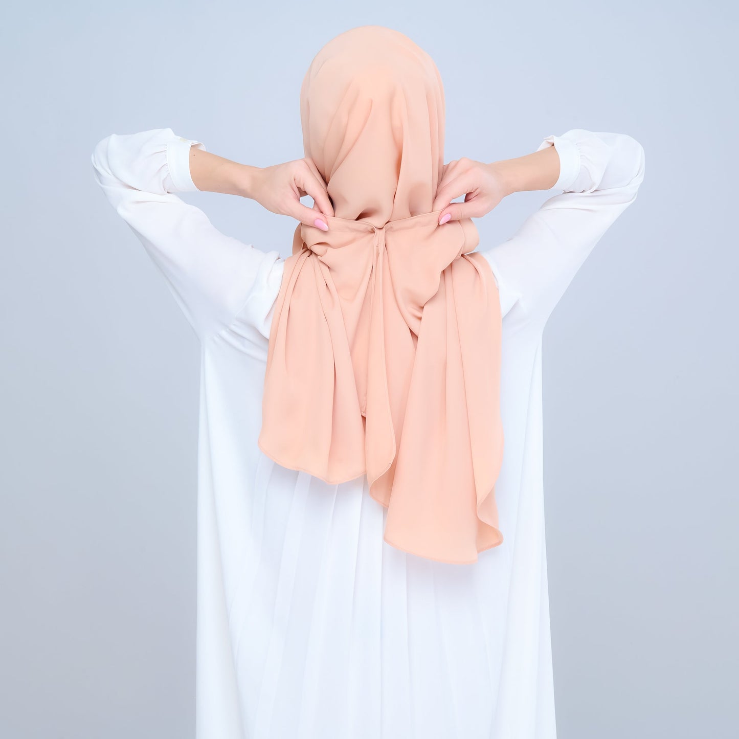 [As-Is] Instant Tag n' Go Shawl l Chiffon Silk in Cantaloupe