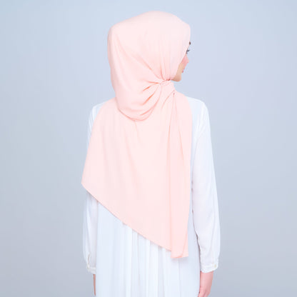 [As-Is] Instant Tag n' Go Shawl l Chiffon Silk in Light Salmon