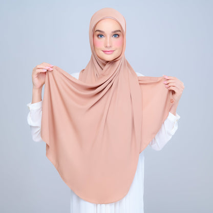 [As-Is] Instant Tag n' Go Shawl l Chiffon Silk in Tan