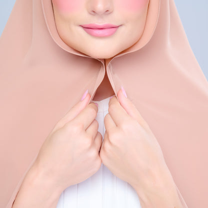 [As-Is] Instant Tag n' Go Shawl l Chiffon Silk in Tan