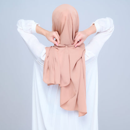 [As-Is] Instant Tag n' Go Shawl l Chiffon Silk in Tan