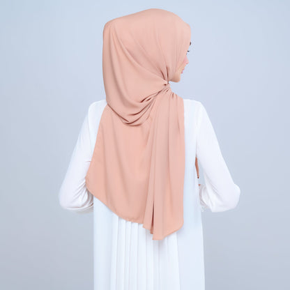 [As-Is] Instant Tag n' Go Shawl l Chiffon Silk in Tan