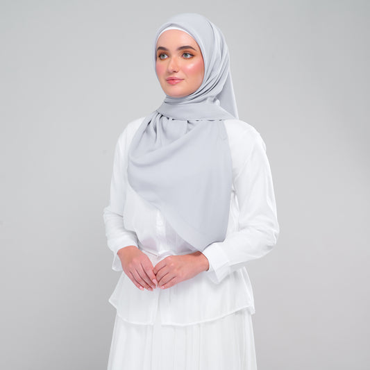 Instant Square Tag & Go l Cotton Voile in Light Grey