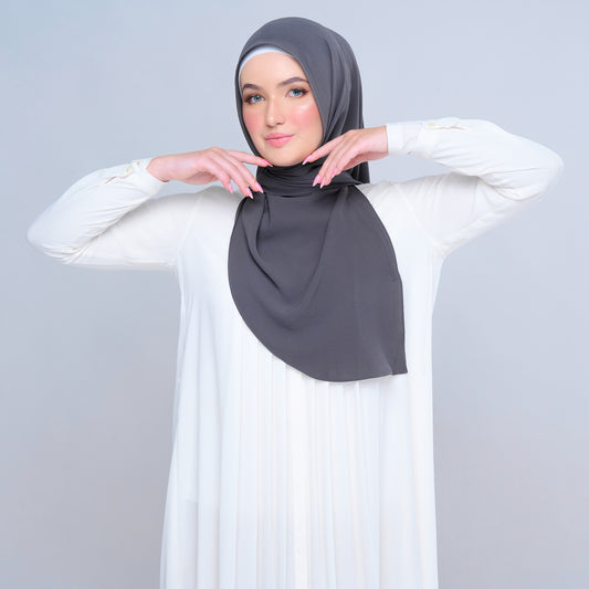 'New' Instant Tag & Go | Textured Chiffon in Dark Grey