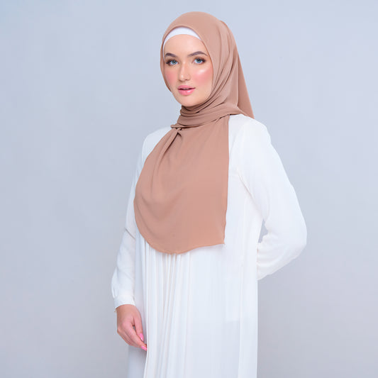 'New' Instant Tag & Go | Textured Chiffon in Dark Latte