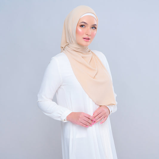 'New' Instant Tag & Go | Textured Chiffon in Light Nude