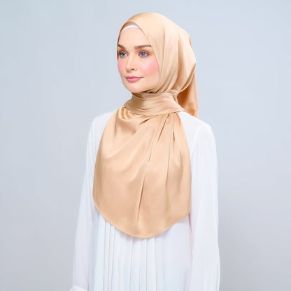 [As-Is] Instant Tag n' Go Shawl l Satin Silk in Gold