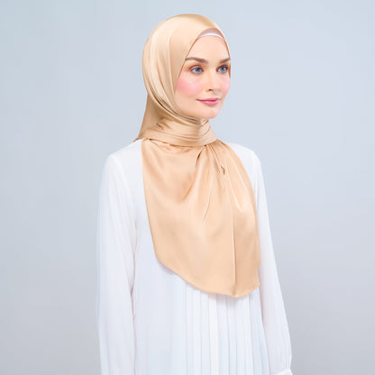 [As-Is] Instant Tag n' Go Shawl l Satin Silk in Gold