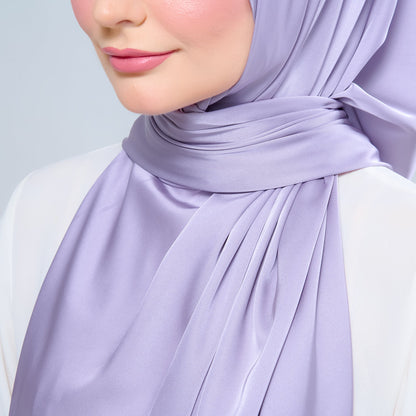 [As-Is] Instant Tag n' Go Shawl l Satin Silk in Lavender Blush