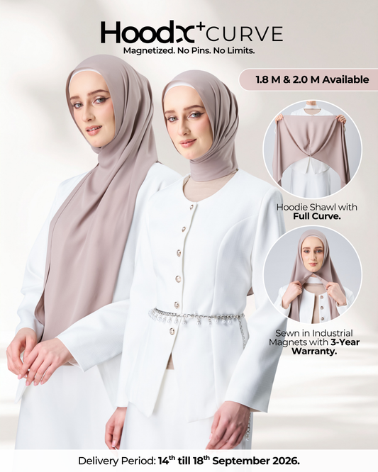 HoodX⁺Plus Curve in Taupe [Korean Chiffon]