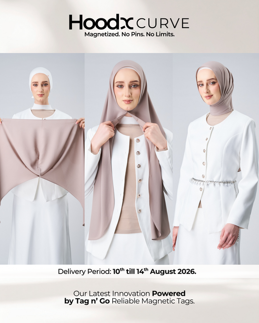 HoodX Curve in Taupe [Korean Chiffon]