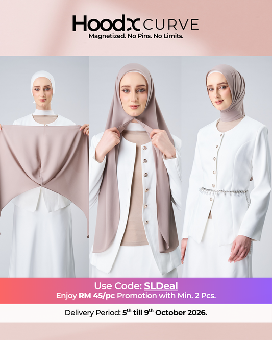 HoodX Curve in Taupe [Korean Chiffon]
