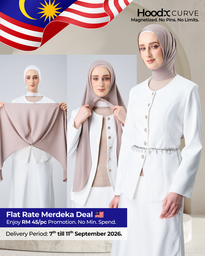 HoodX Curve in Taupe [Korean Chiffon]