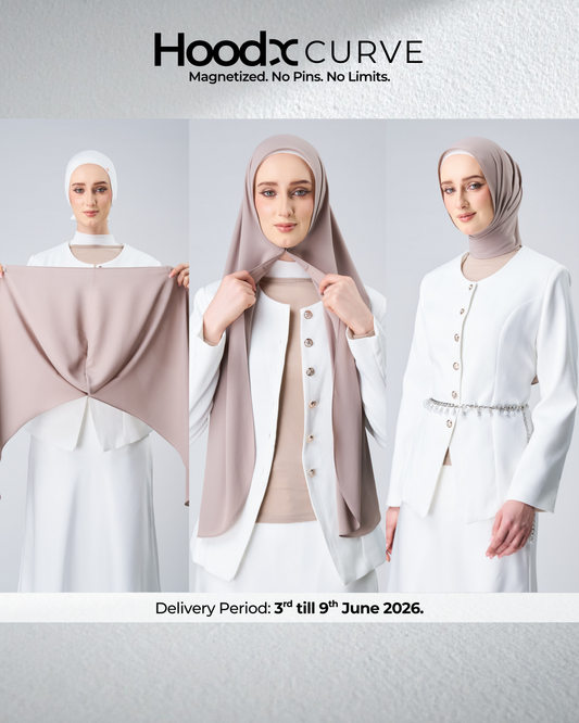 HoodX Curve in Taupe [Korean Chiffon]