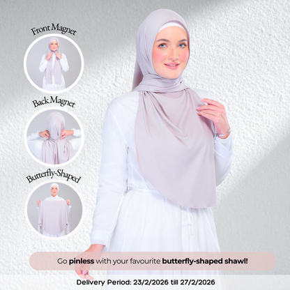Instant Tag n' Go Butterfly | Ribbed Jersey in Taupe