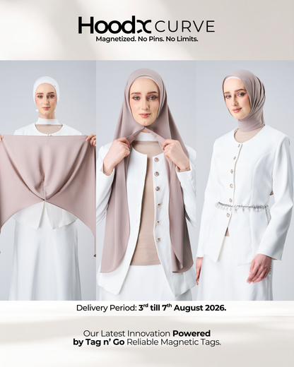 HoodX Curve in Taupe [Korean Chiffon]