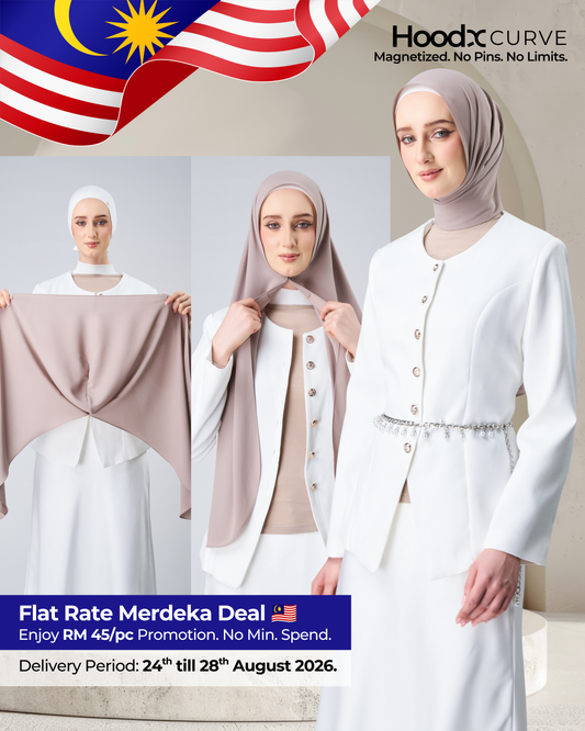 HoodX Curve in Taupe [Korean Chiffon]