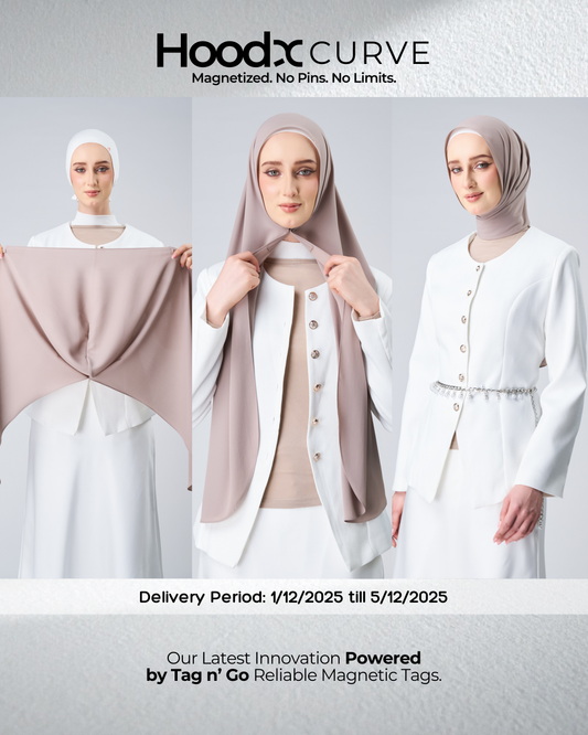 HoodX Curve in Taupe [Korean Chiffon]