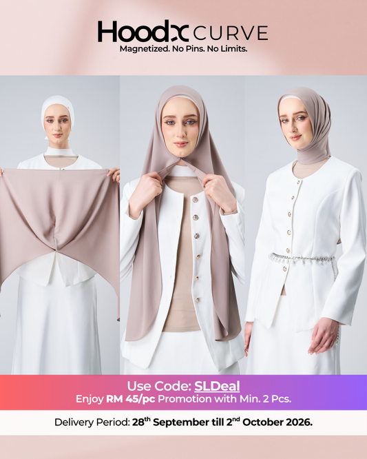 HoodX Curve in Taupe [Korean Chiffon]