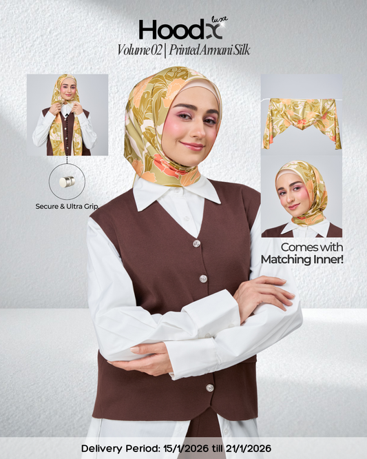 [★New] HoodX Printed Set in Terra Citrine