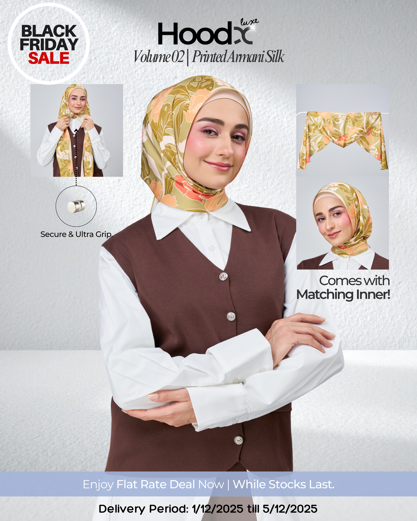 [BFS] HoodX Printed Set in Terra Citrine