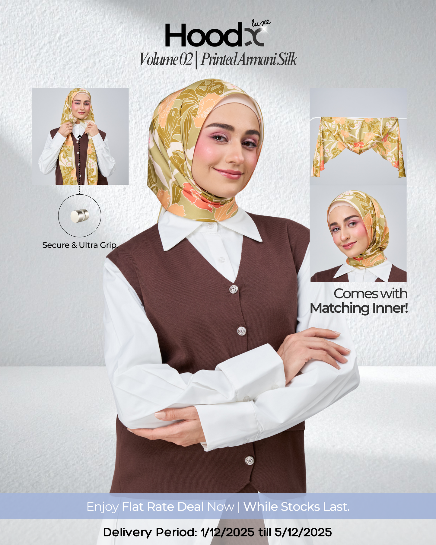 [★New] HoodX Printed Set in Terra Citrine