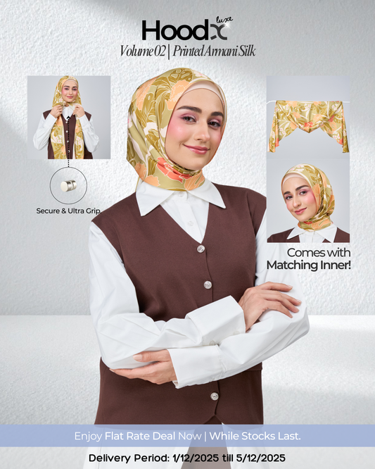 [★New] HoodX Printed Set in Terra Citrine