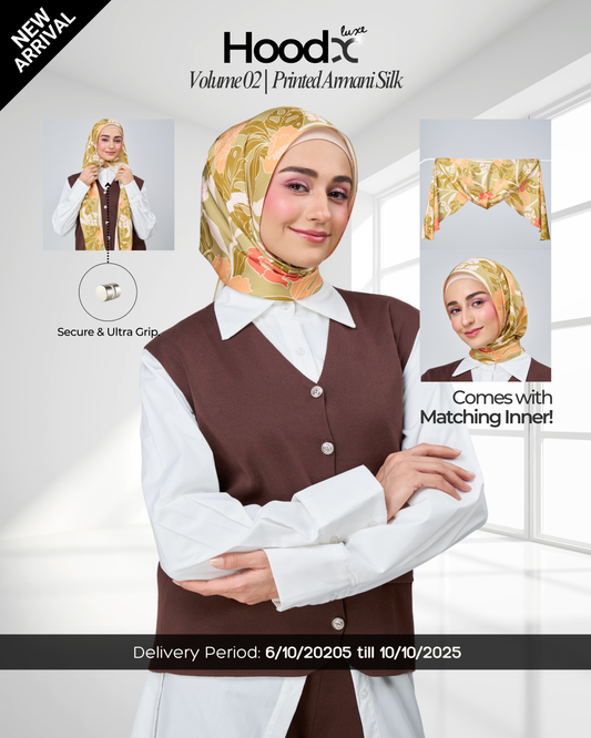[★New] HoodX Printed Set in Terra Citrine