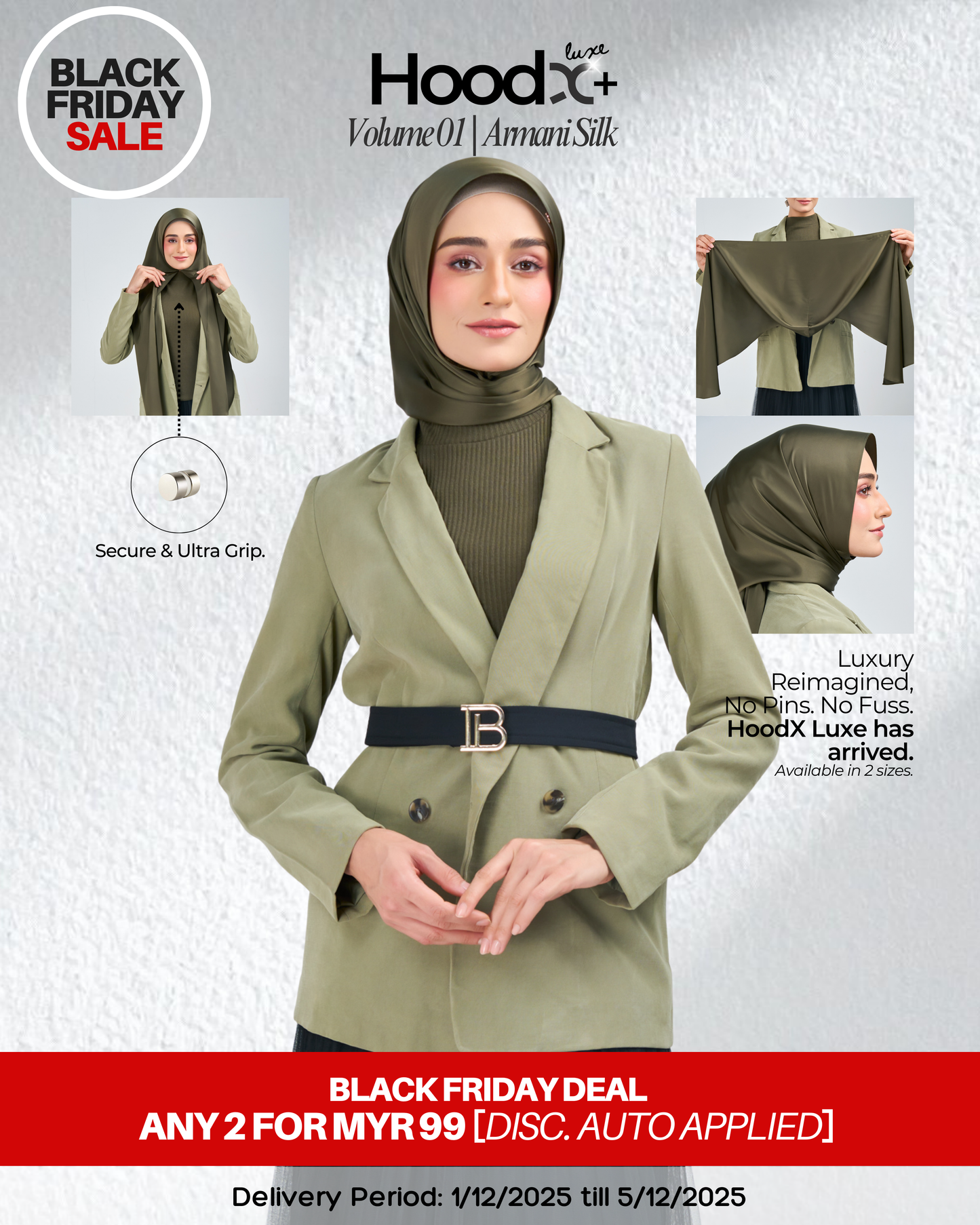 [BFS] HoodX⁺Plus Luxe in Terra Olive