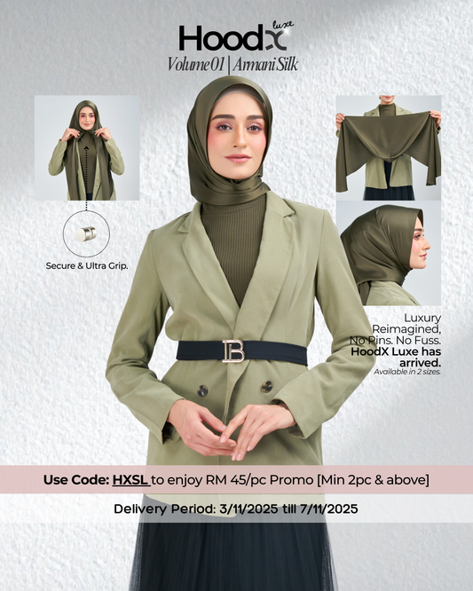 HoodX Luxe in Terra Olive