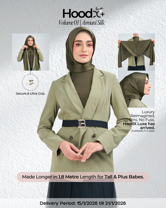 HoodX⁺Plus Luxe in Terra Olive