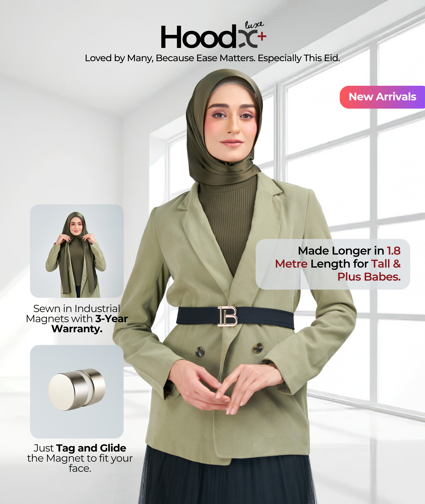 [8.8 MARKDOWN] HoodX⁺Plus Luxe in Terra Olive