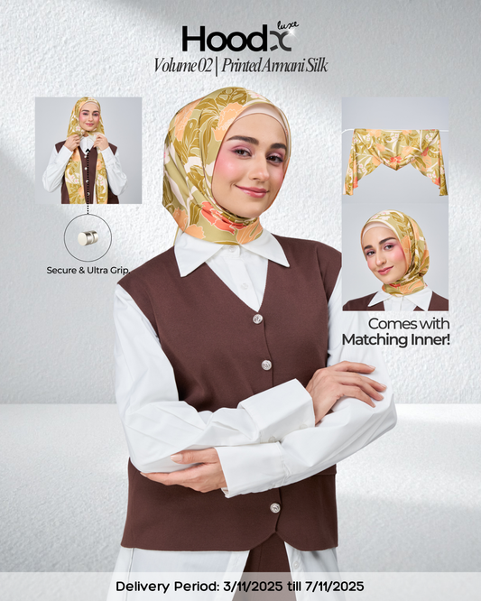 [★New] HoodX Printed Set in Terra Citrine