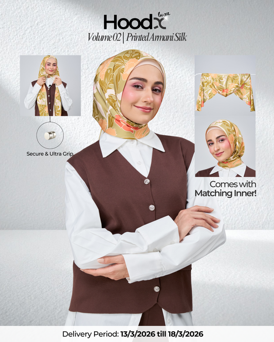 [★New] HoodX Printed Set in Terra Citrine