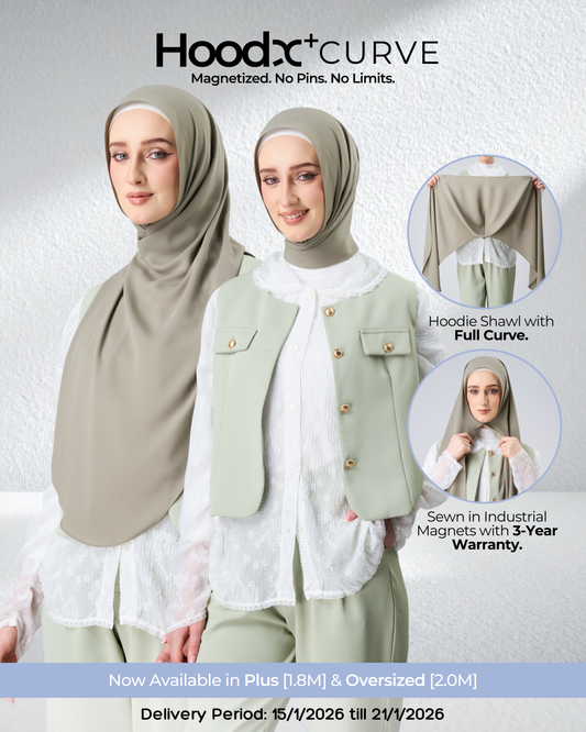 HoodX⁺Plus Curve in Thyme [Korean Chiffon]