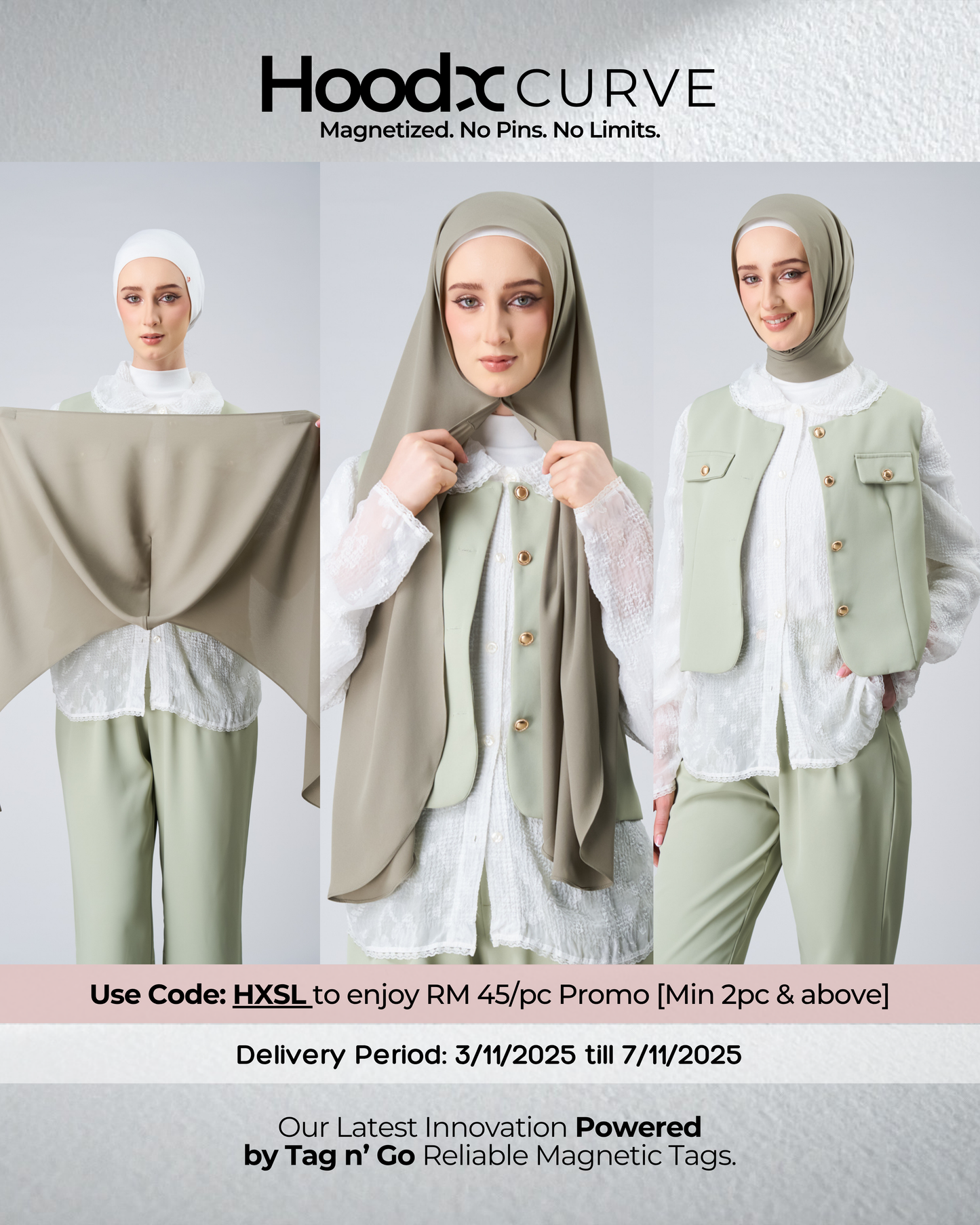 HoodX Curve in Thyme