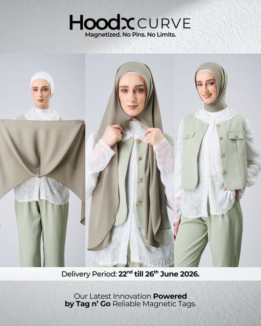 HoodX Curve in Thyme [Korean Chiffon]