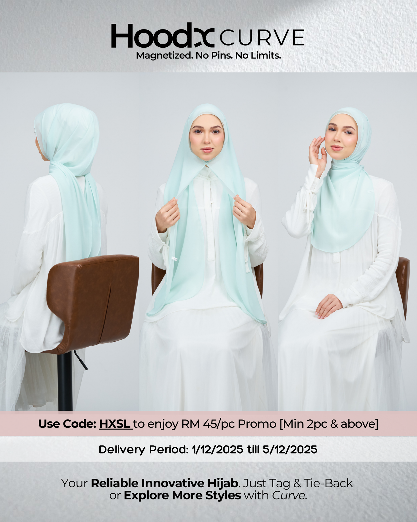 HoodX Curve in Tiffany