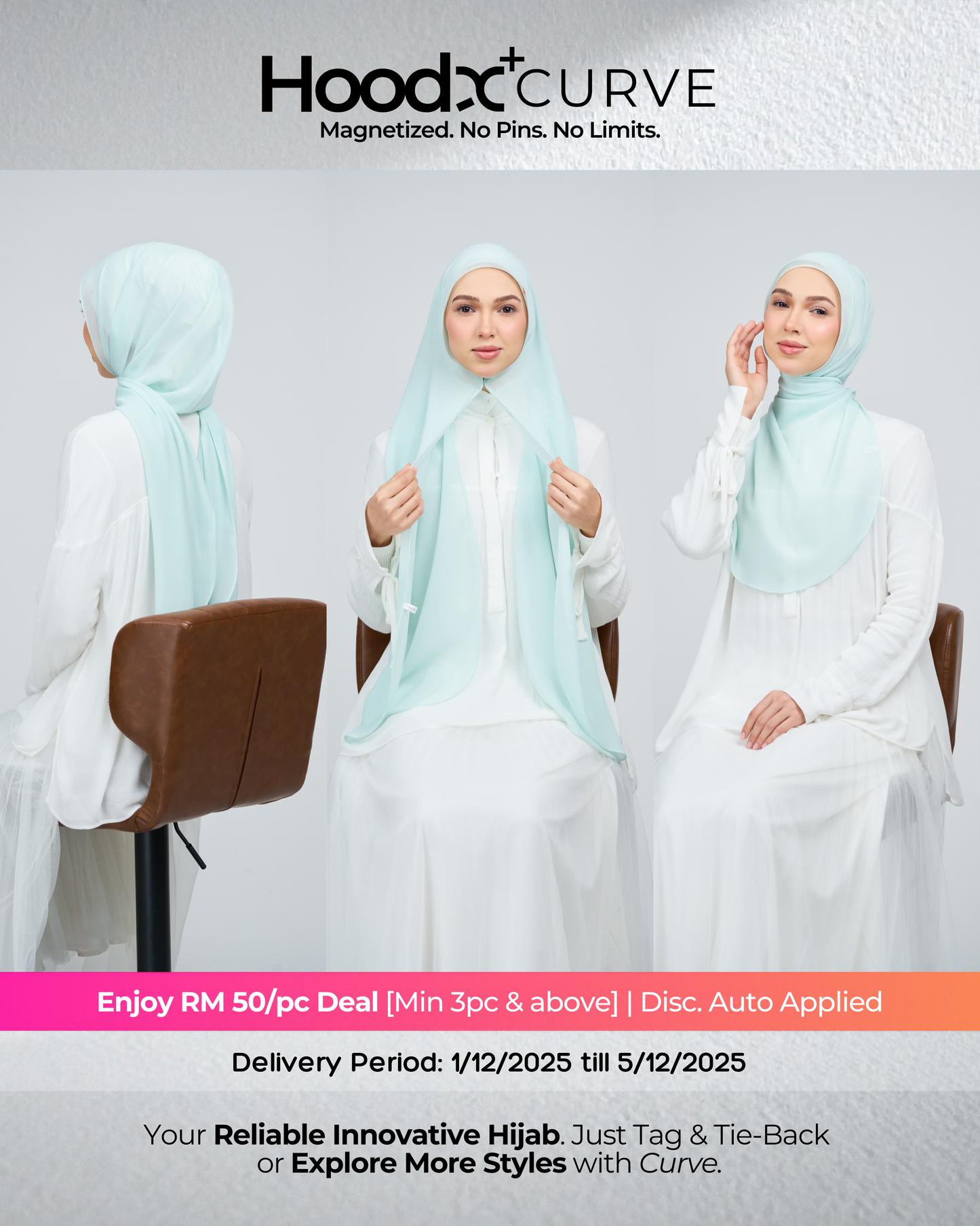 HoodX⁺Plus Curve in Tifanny