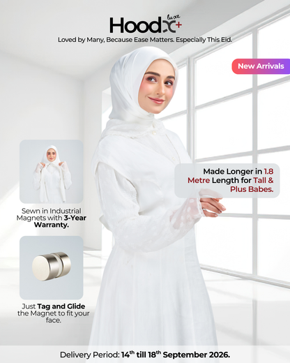 HoodX⁺Plus Luxe in Timeless White