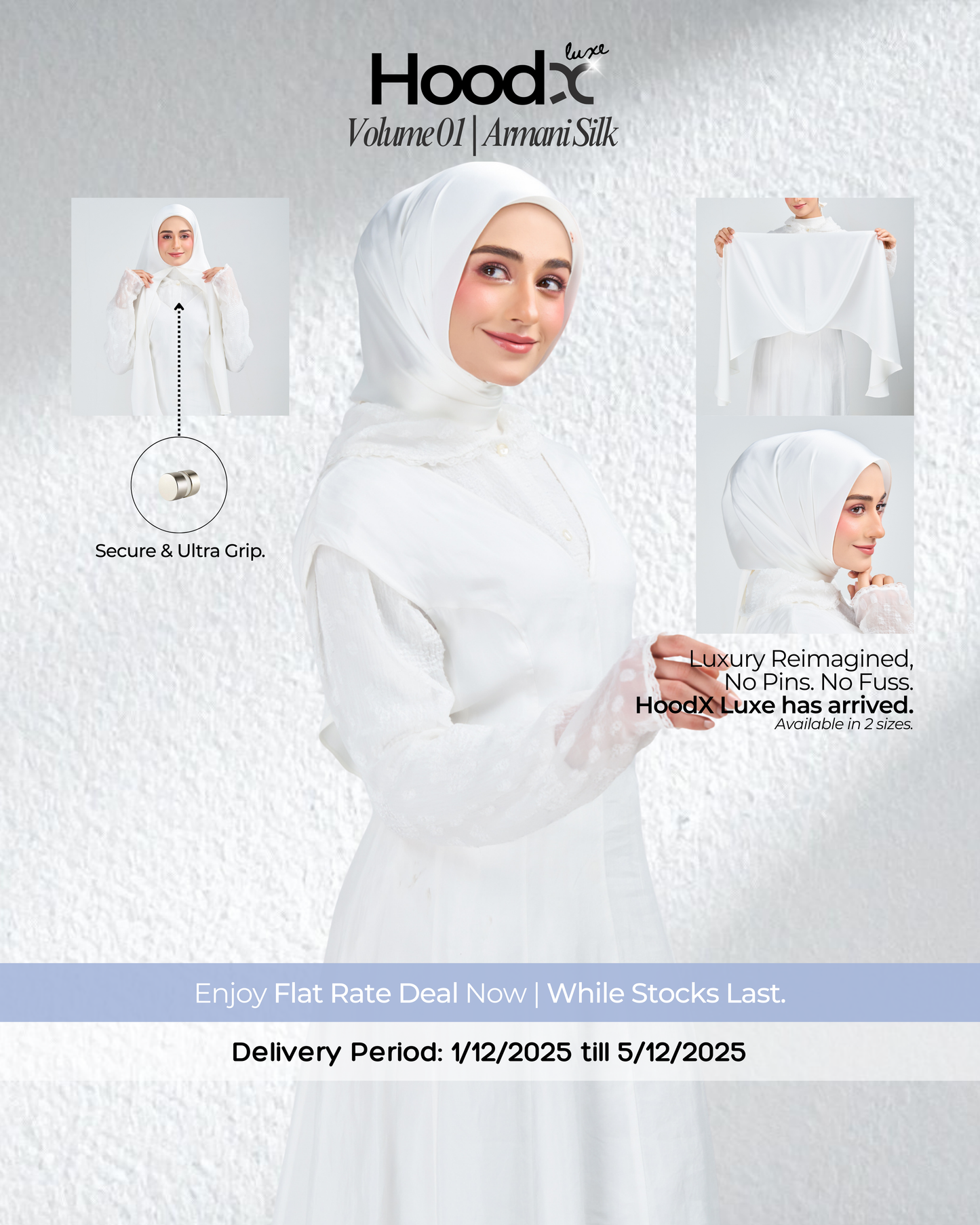 HoodX Luxe in Timeless White