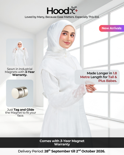 HoodX⁺Plus Luxe in Timeless White