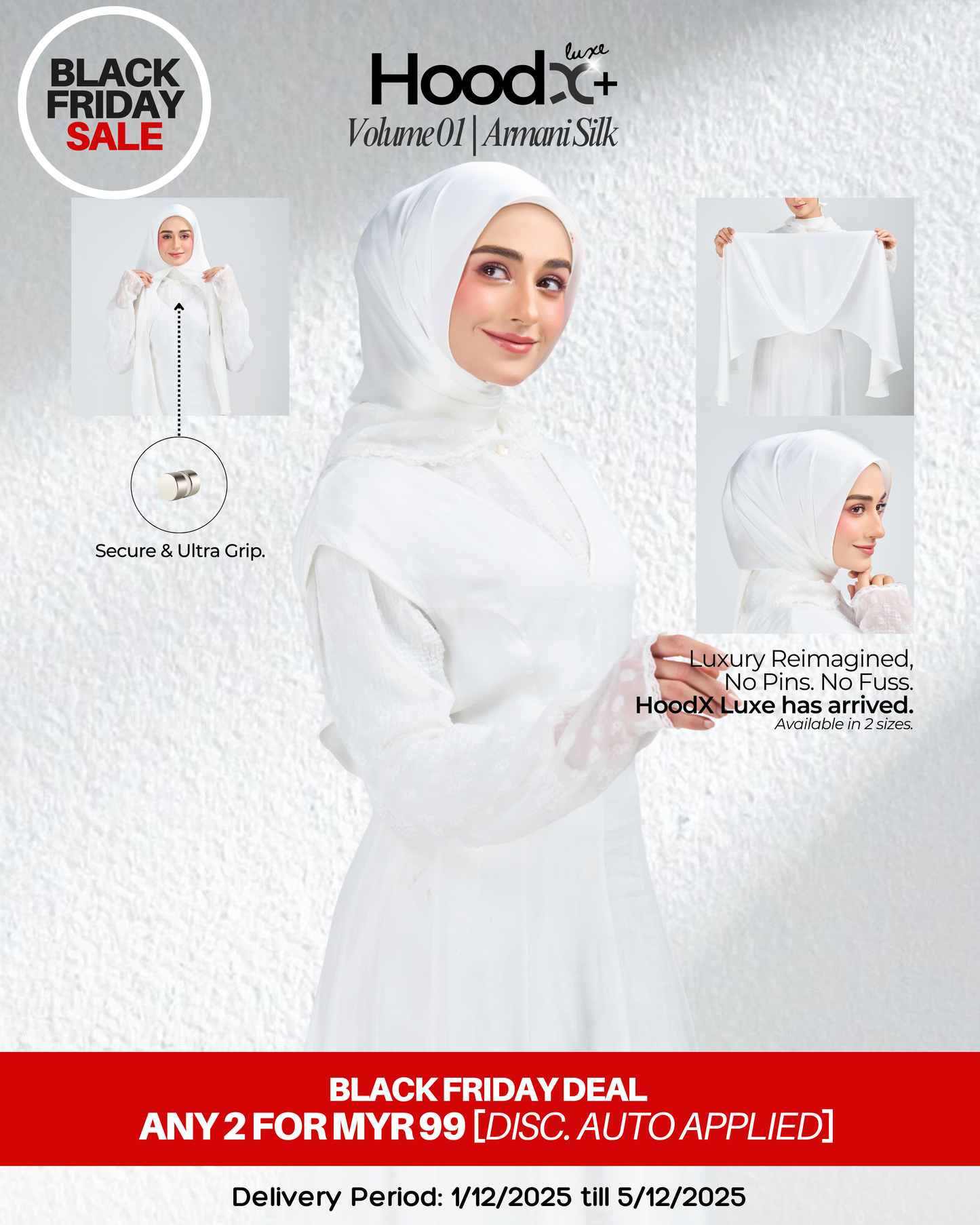 [BFS] HoodX⁺Plus Luxe in Timeless White