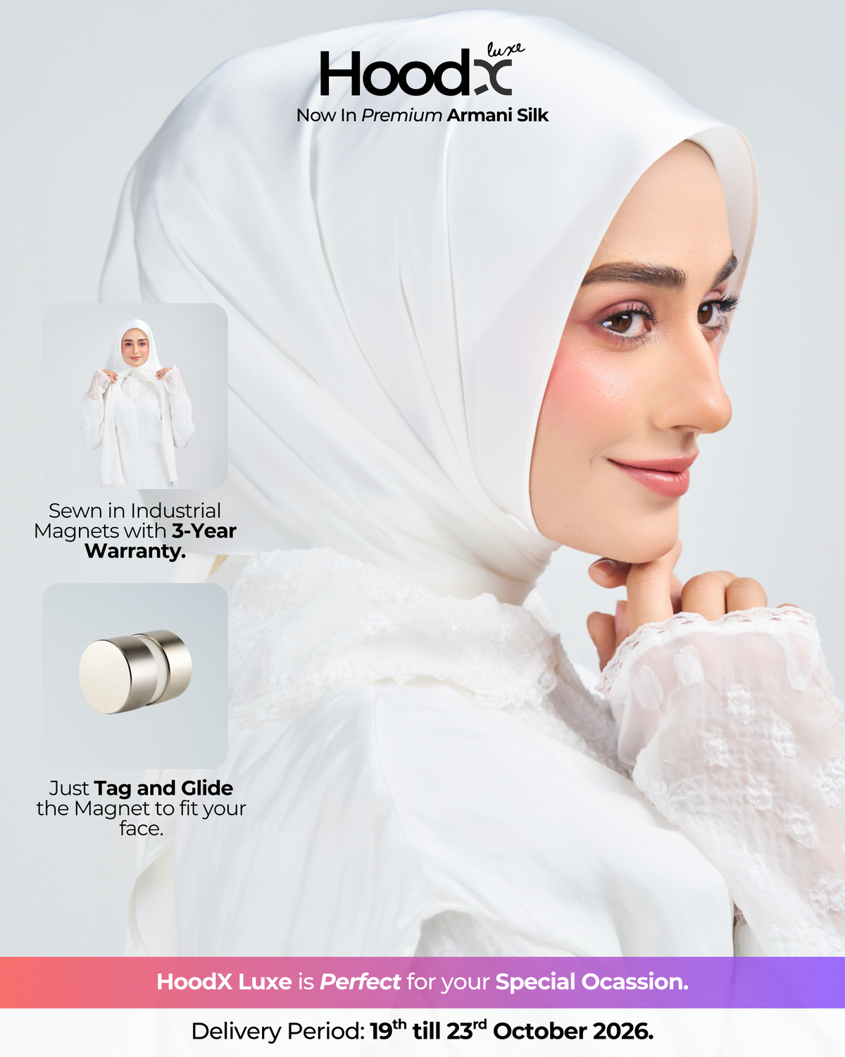 HoodX Luxe in Timeless White